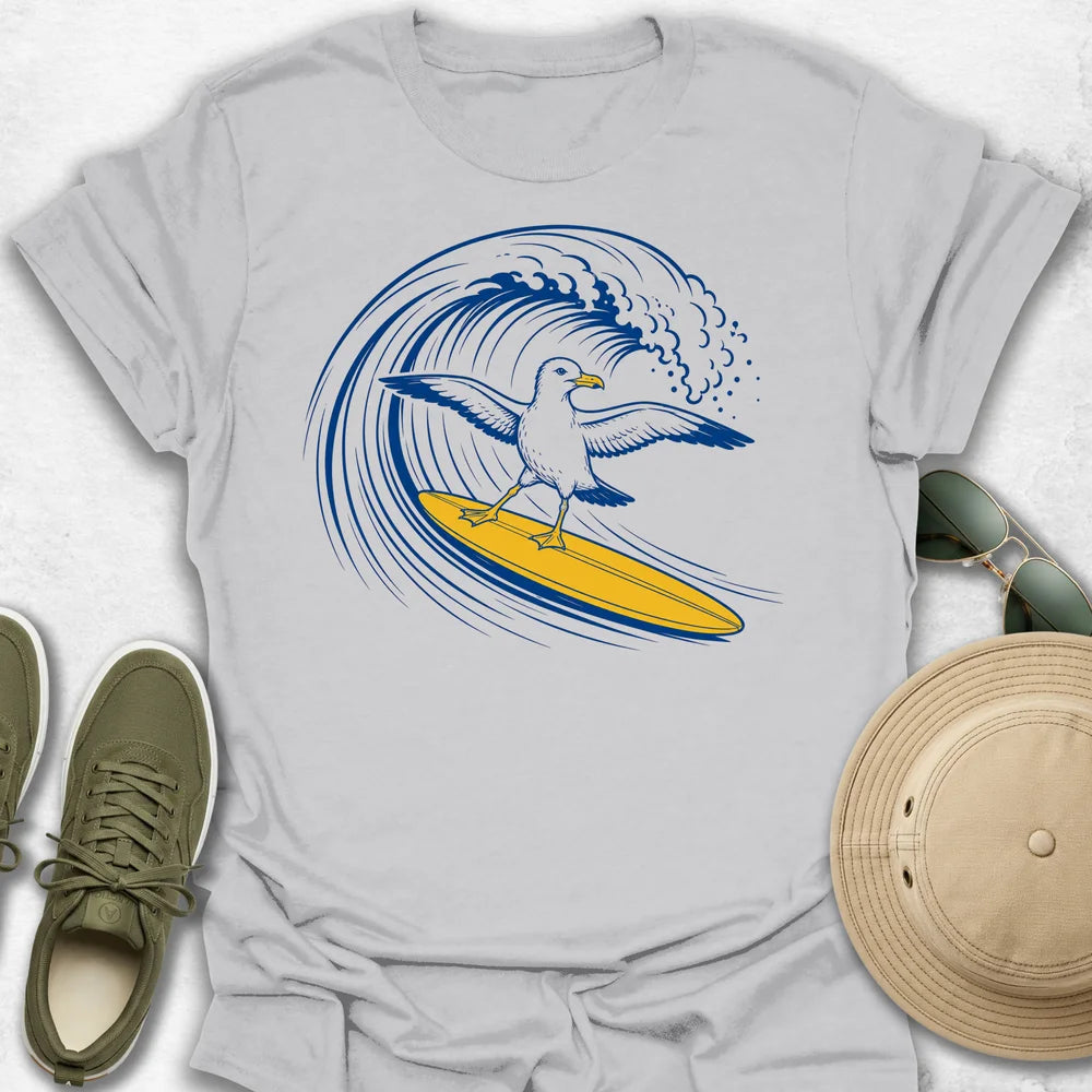 Surfing Seagull T-Shirt
