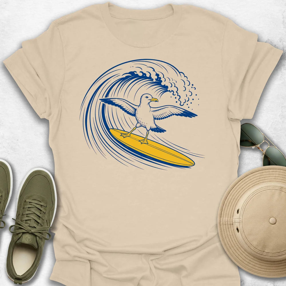 Surfing Seagull T-Shirt