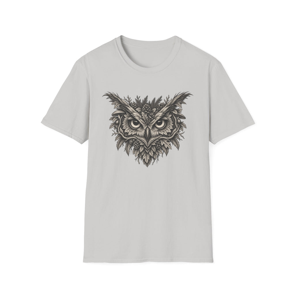 Botanical Owl Engraving T-Shirt
