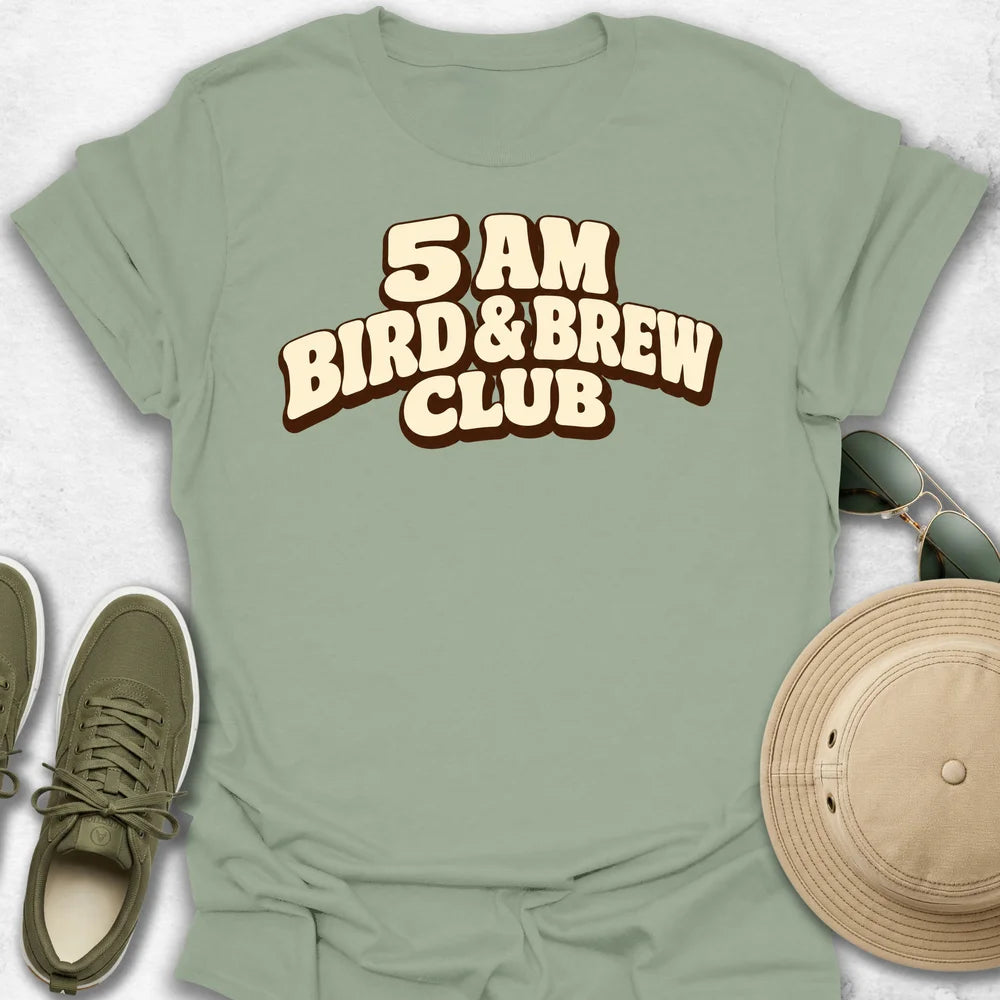 5 Am Bird & Brew Club T-Shirt