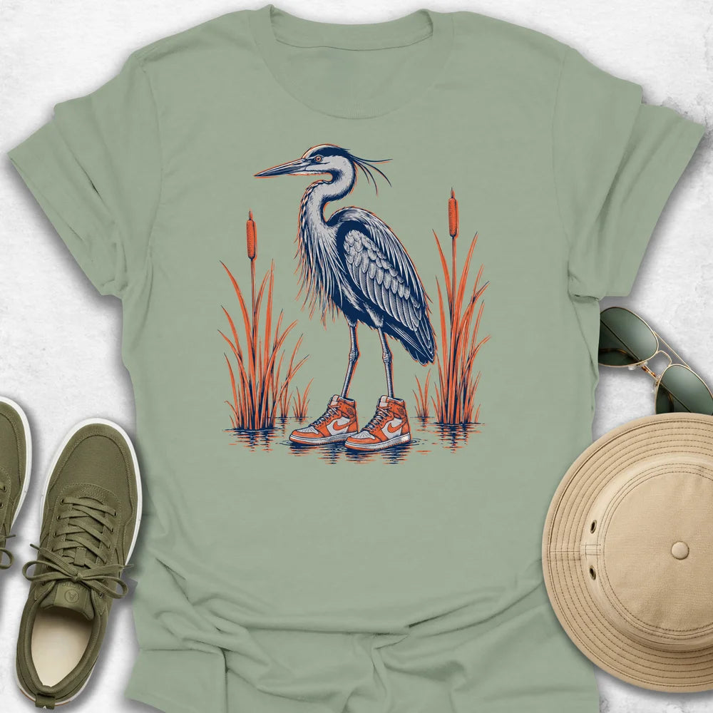 Heron in Sneakers T-Shirt
