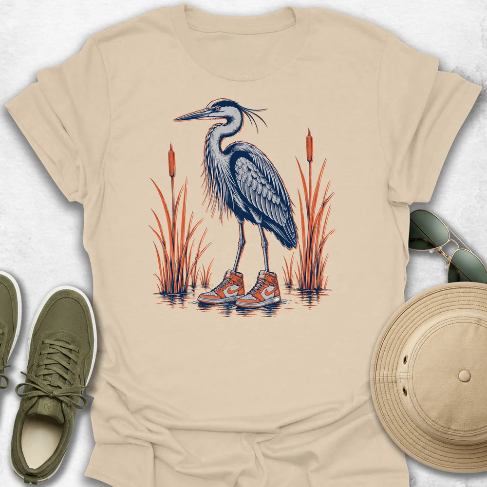 Heron in Sneakers T-Shirt