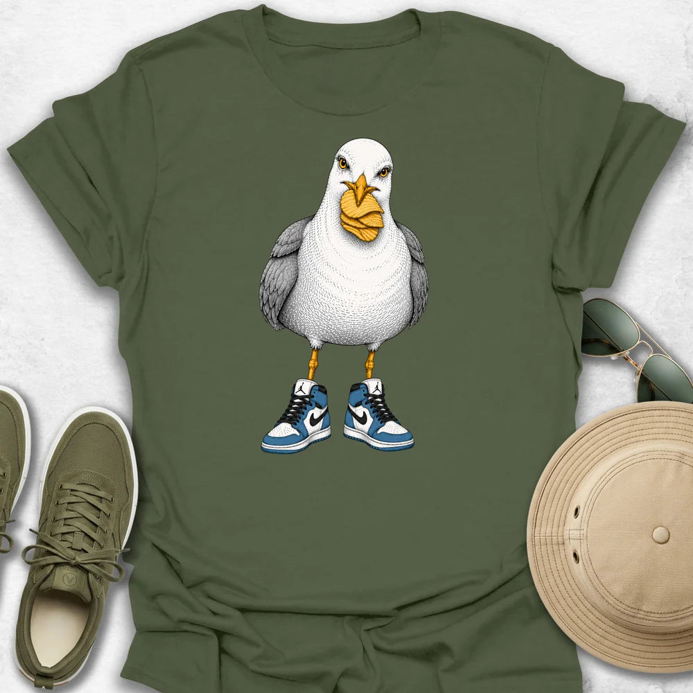 Seagull in Sneakers T-Shirt