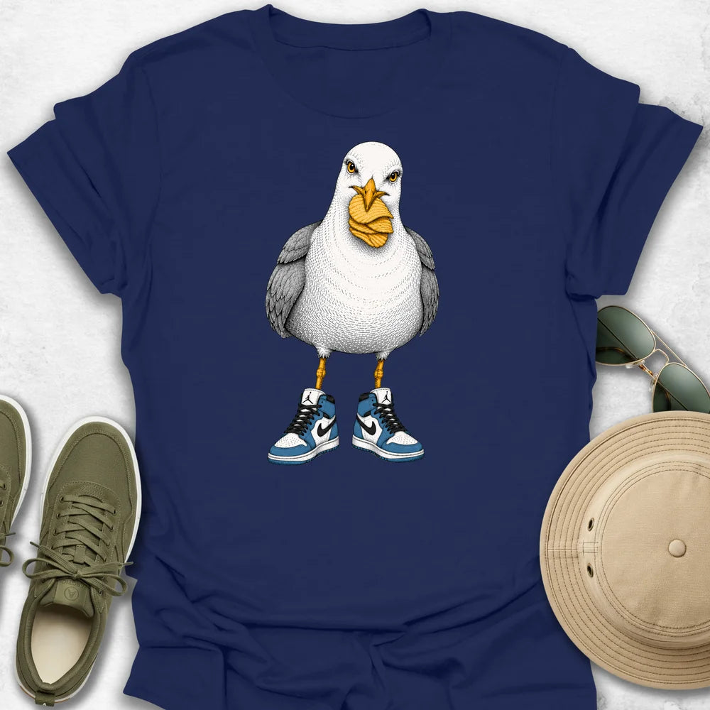 Seagull in Sneakers T-Shirt