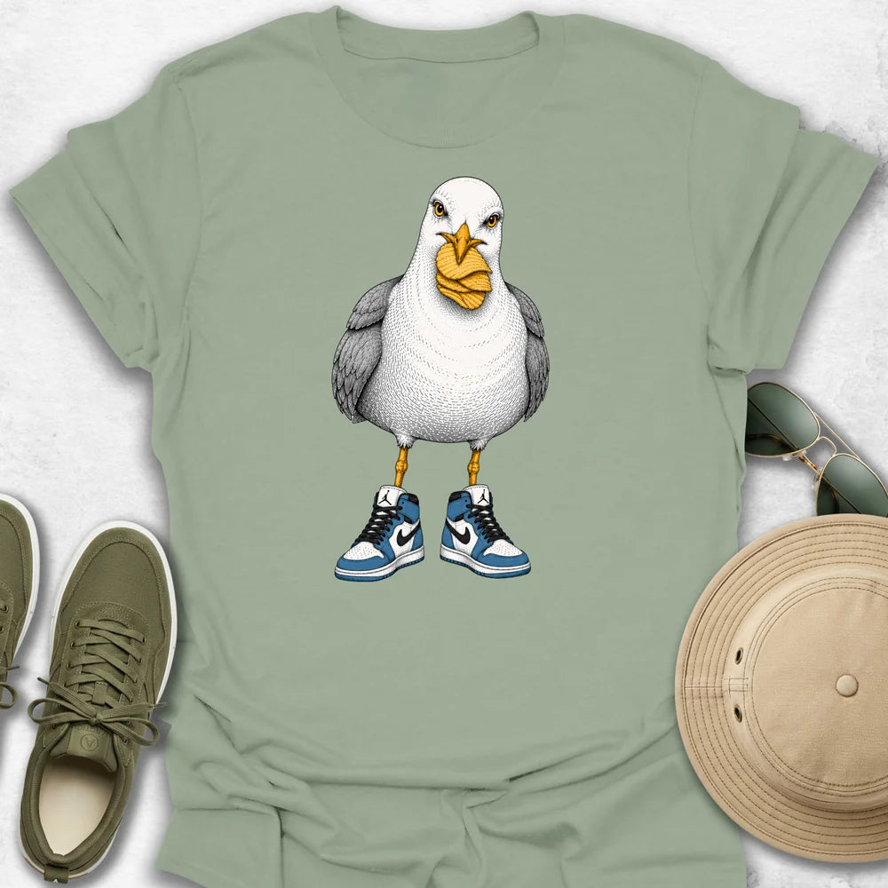 Seagull in Sneakers T-Shirt