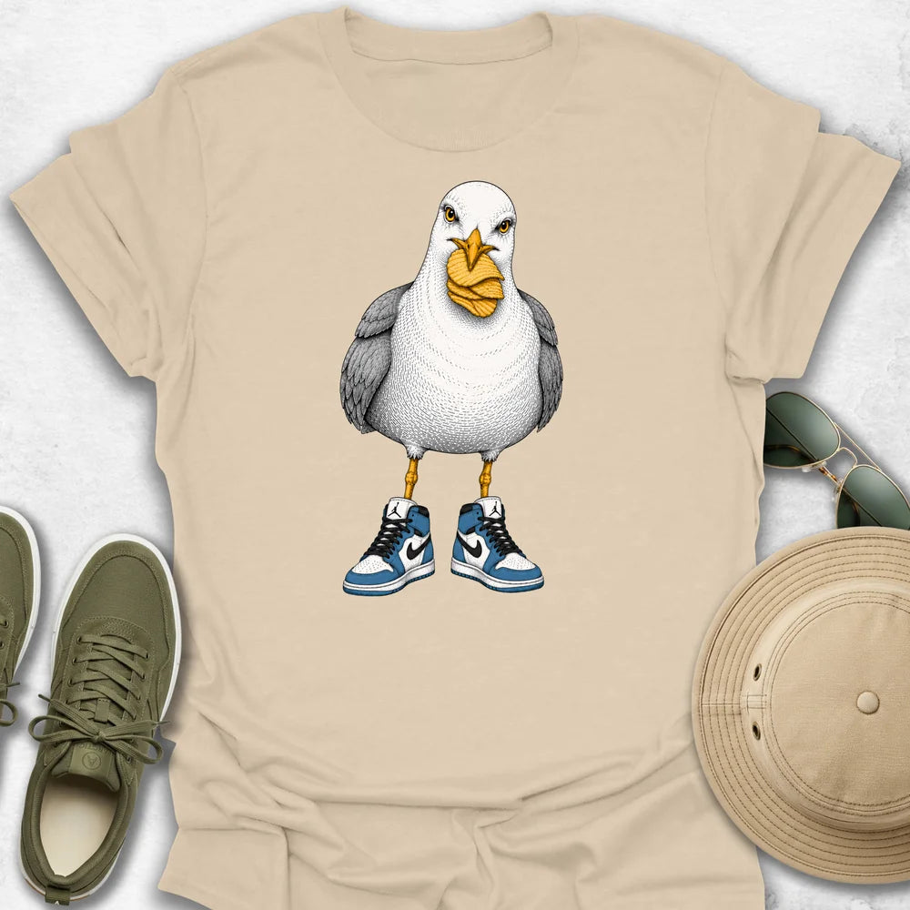 Seagull in Sneakers T-Shirt