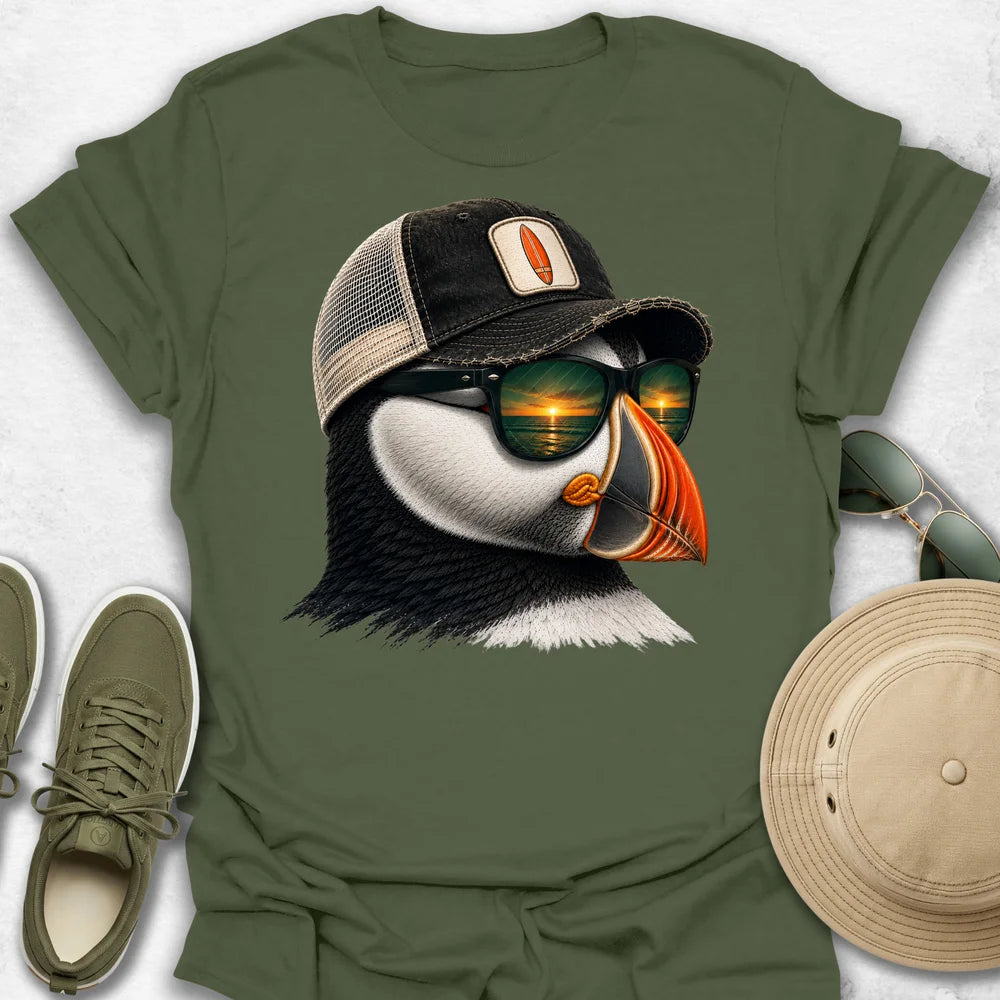 Surfing Puffin T-Shirt