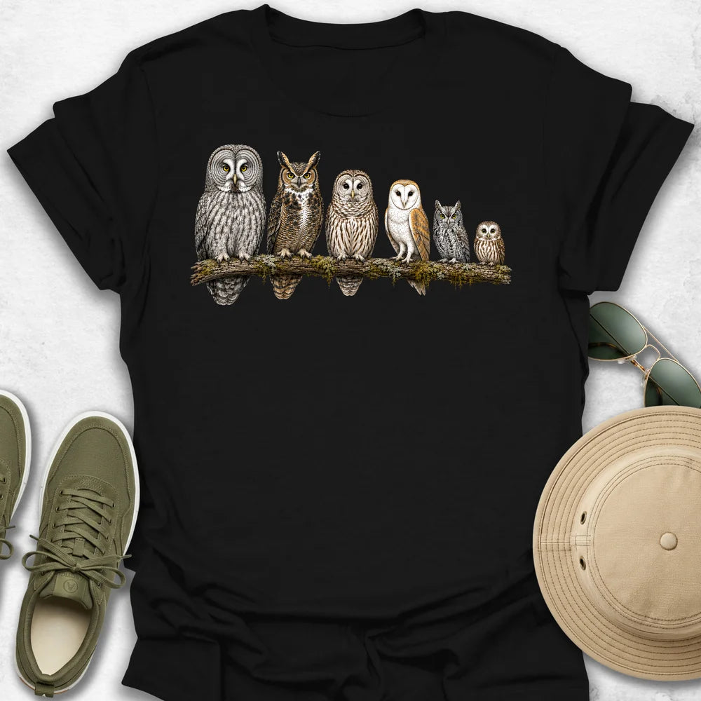 North American Owls T-Shirt