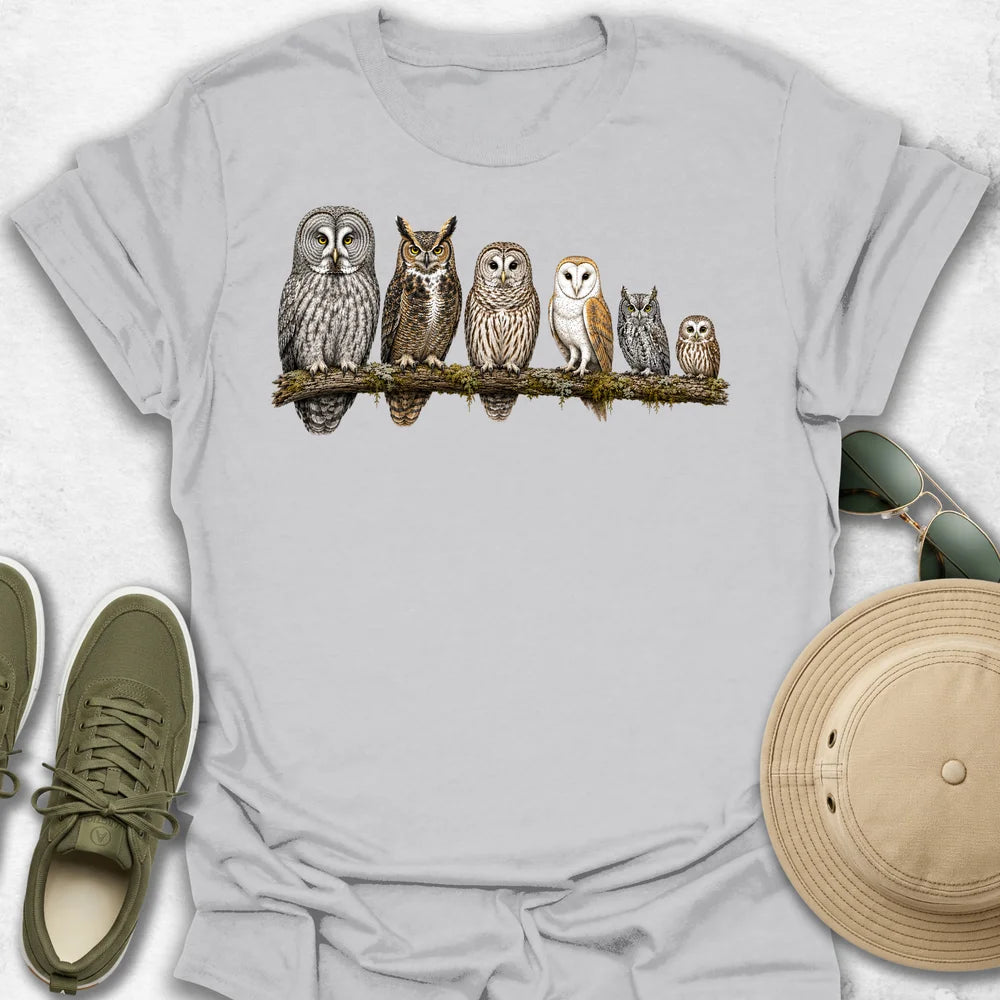 North American Owls T-Shirt