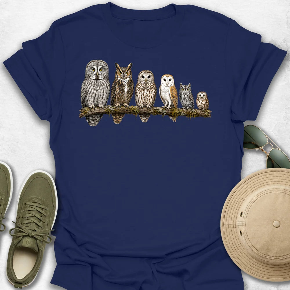 North American Owls T-Shirt