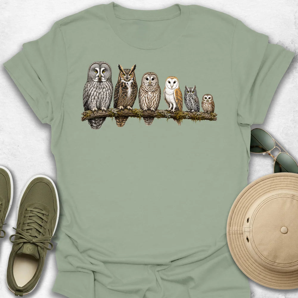 North American Owls T-Shirt