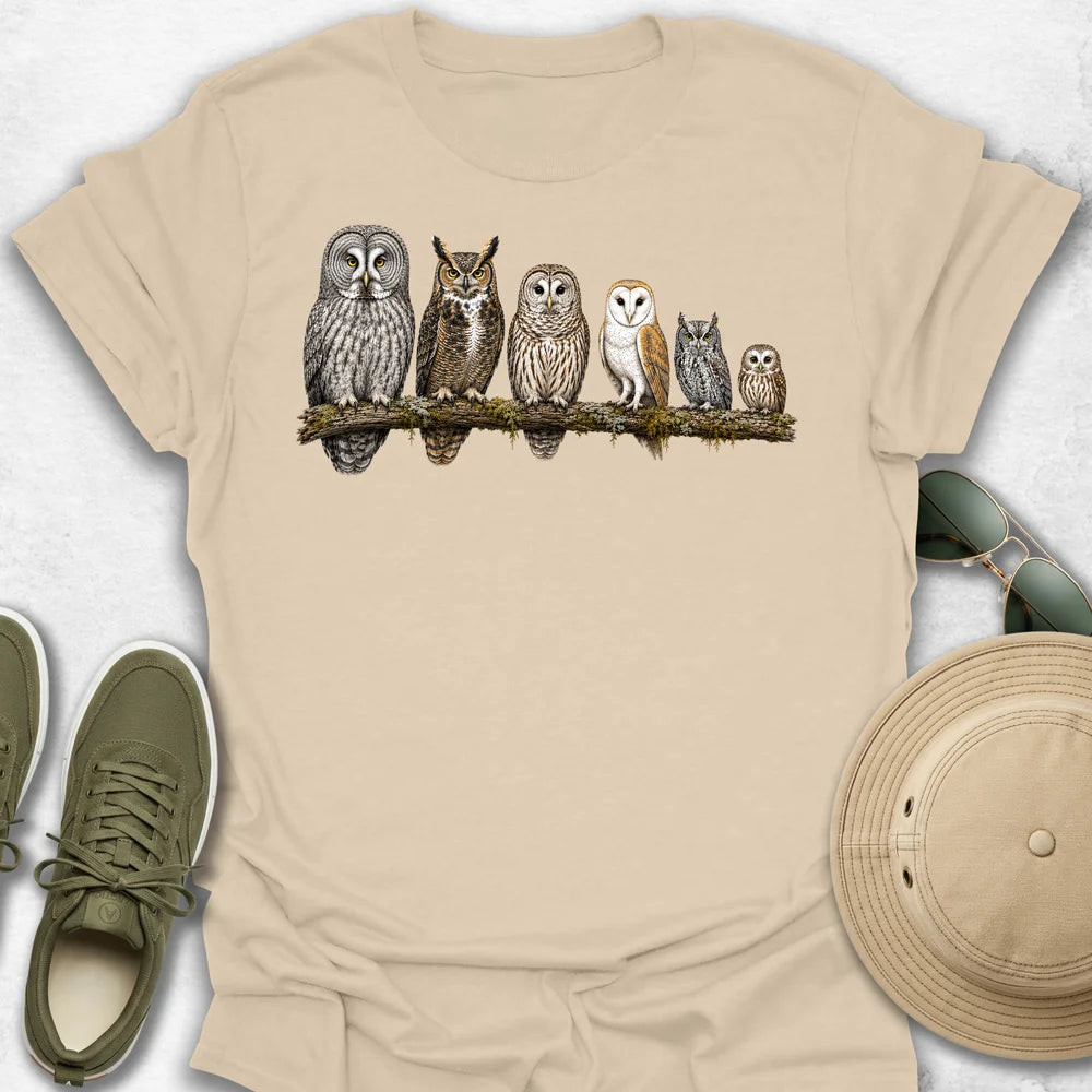 North American Owls T-Shirt
