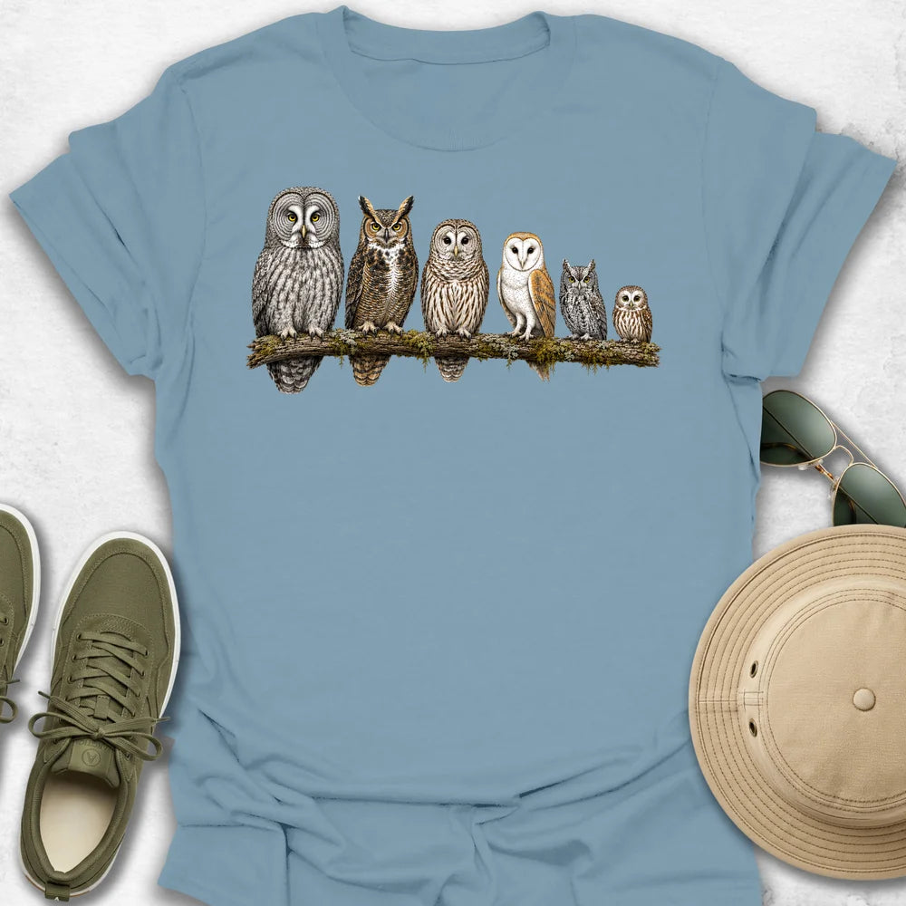 North American Owls T-Shirt