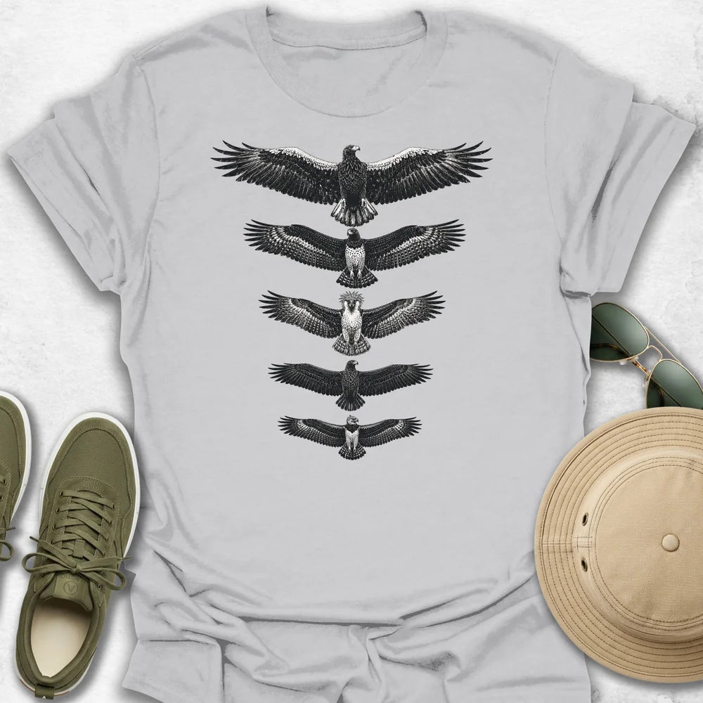 Wingspan Hierarchy of Eagles T-Shirt
