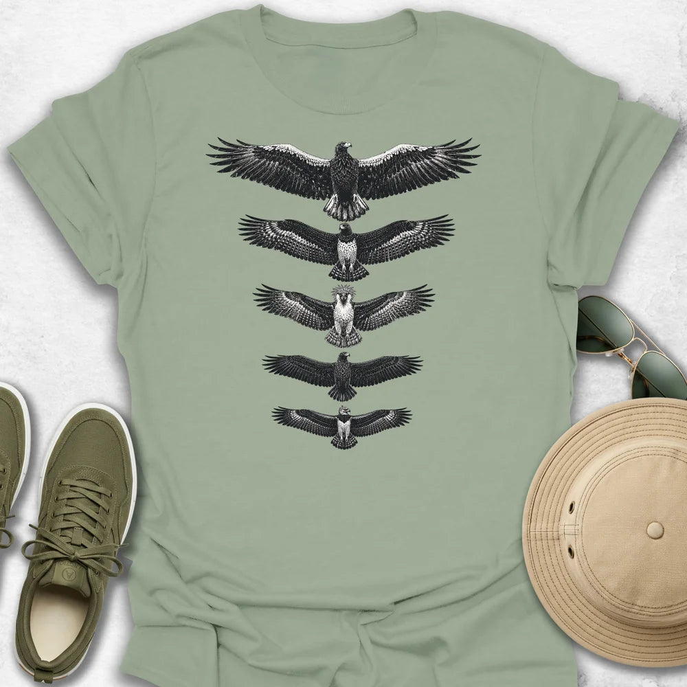 Wingspan Hierarchy of Eagles T-Shirt