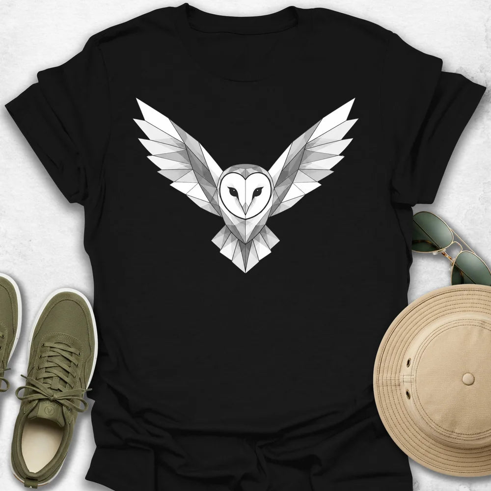 Geometric Barn Owl T-Shirt