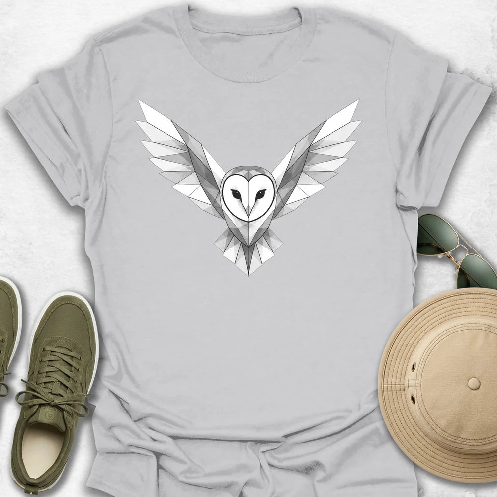Geometric Barn Owl T-Shirt