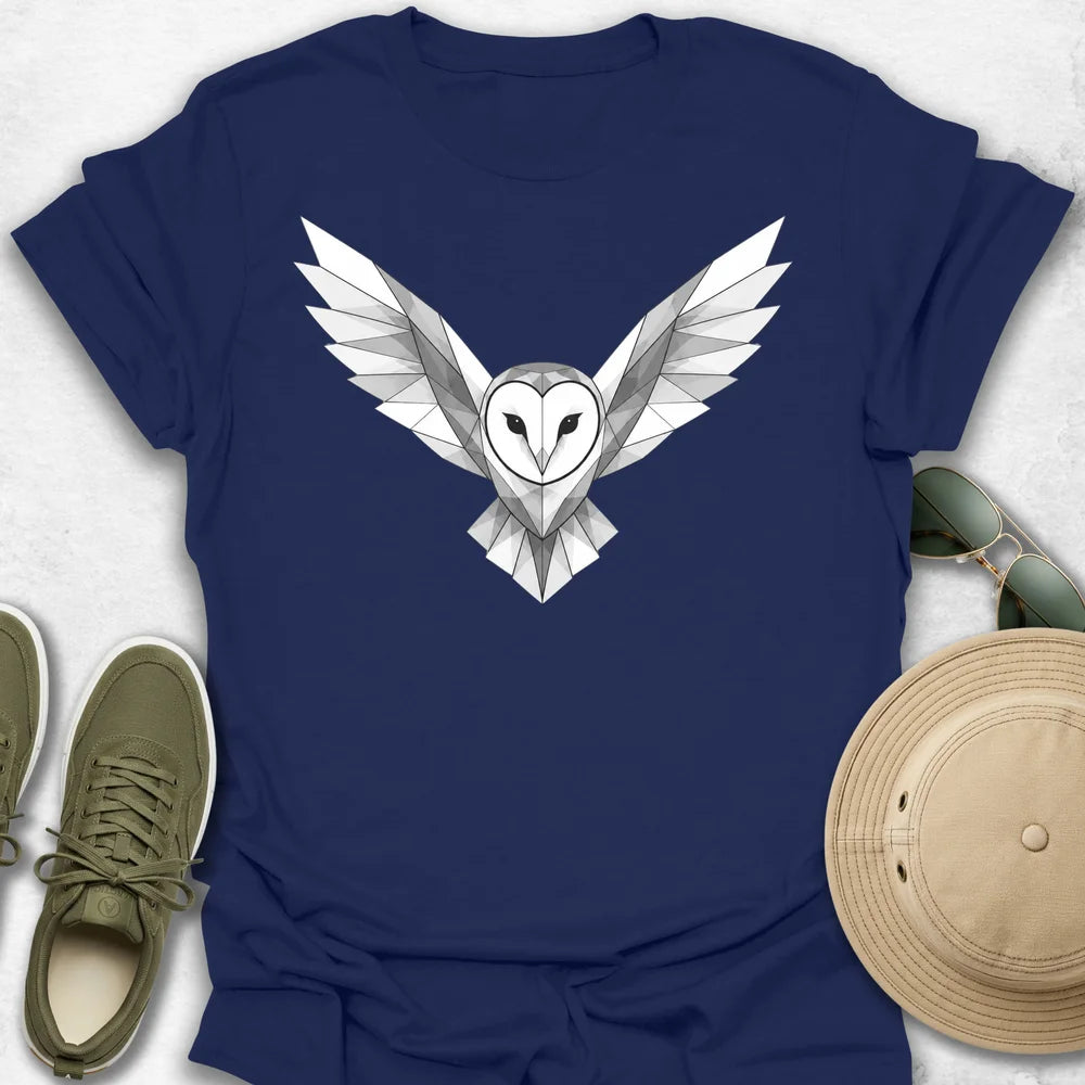 Geometric Barn Owl T-Shirt
