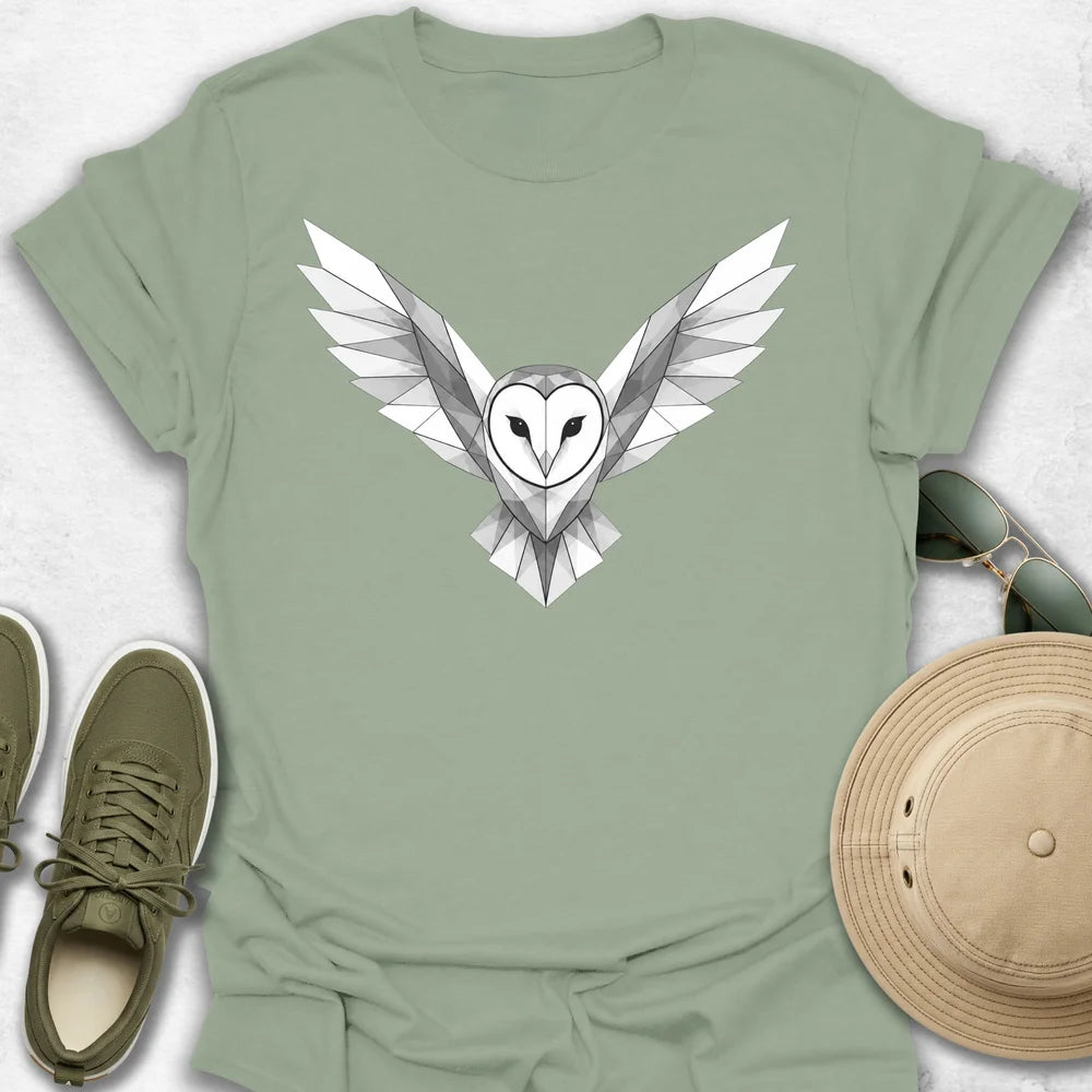 Geometric Barn Owl T-Shirt