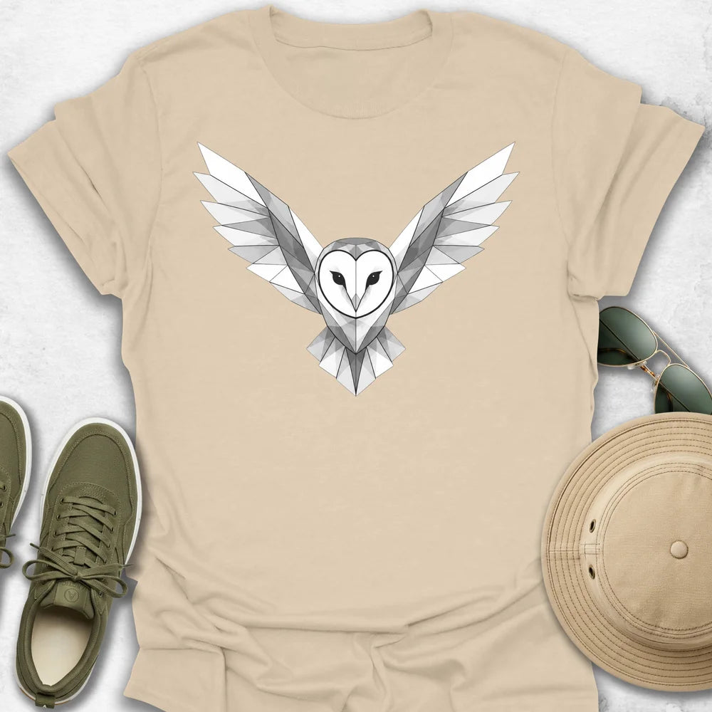 Geometric Barn Owl T-Shirt