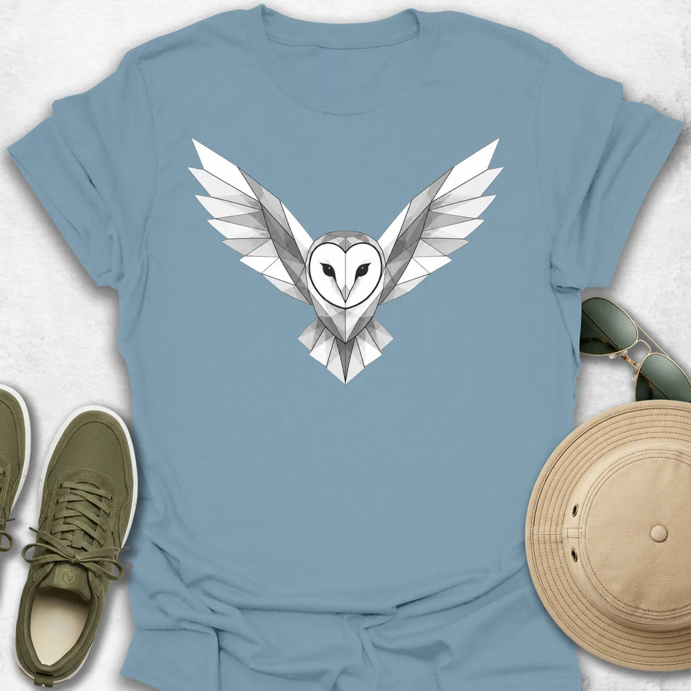 Geometric Barn Owl T-Shirt