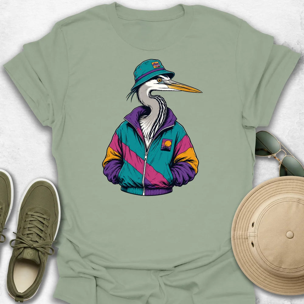 Heron in the 90s Vibes T-Shirt