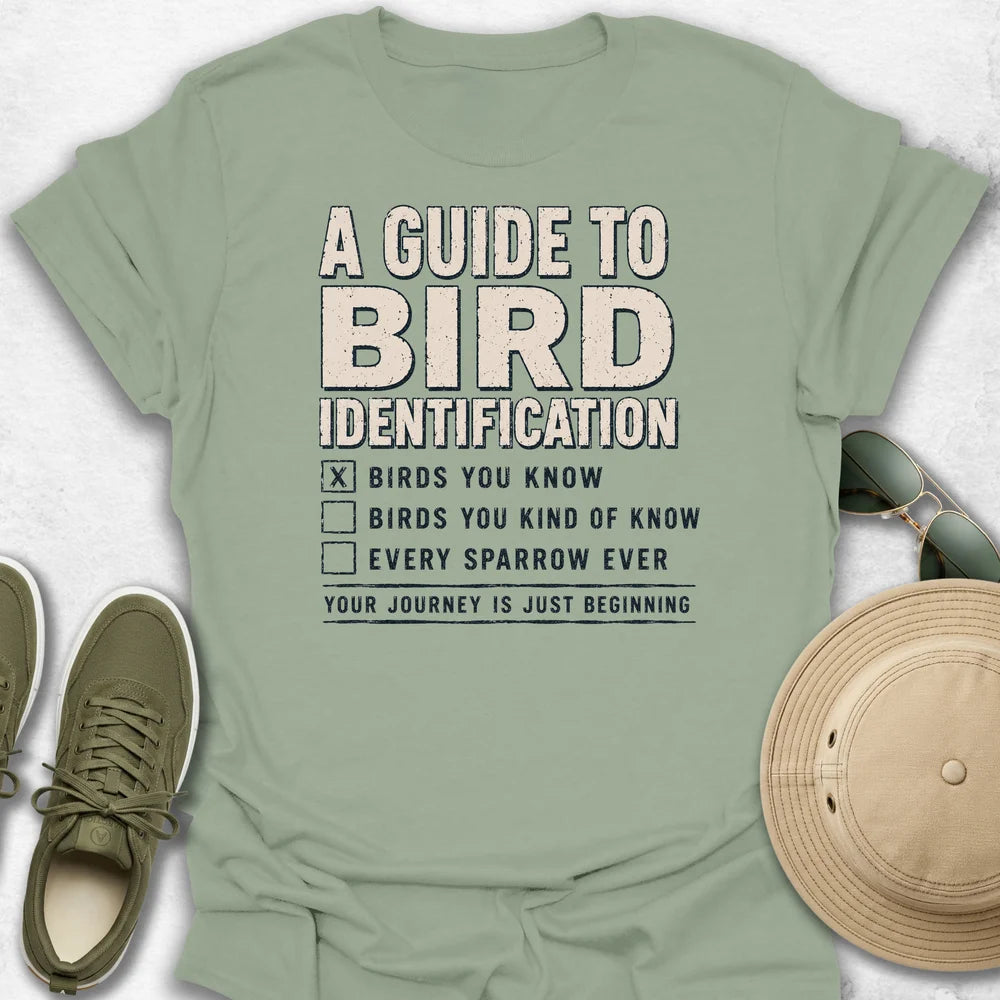 A Guide to Bird Identification T-Shirt