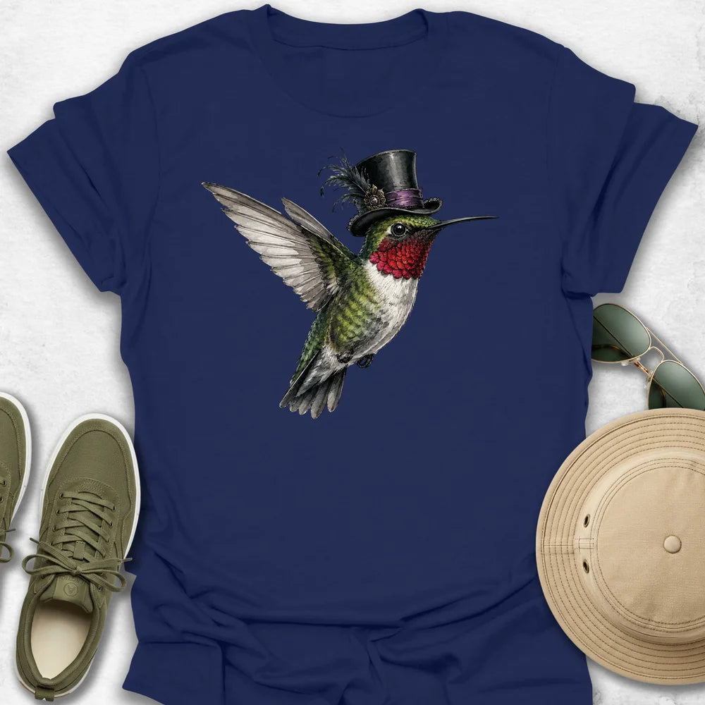Hummingbird With a Dapper Top Hat T-Shirt
