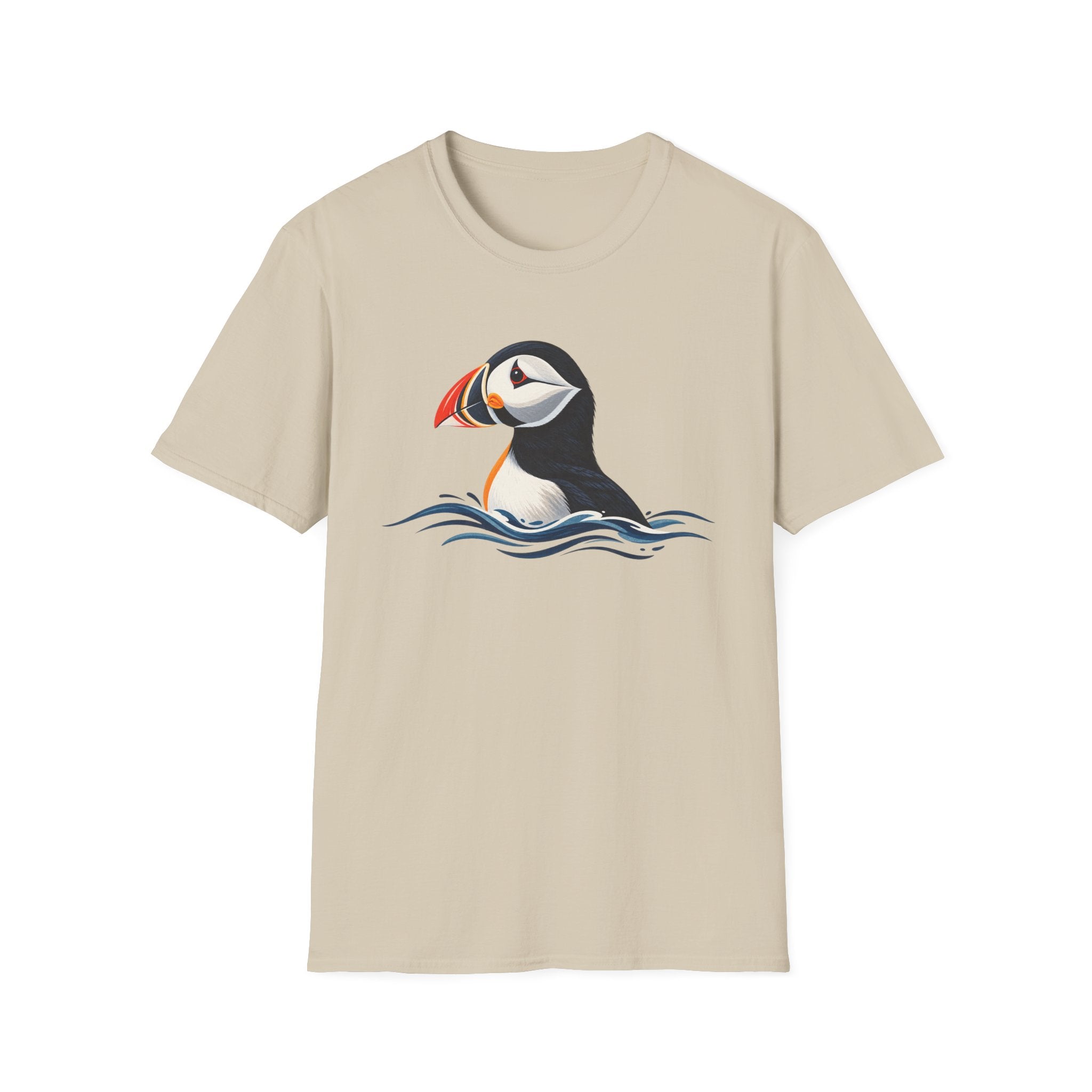 Puffin Rising Through Waves T-Shirt