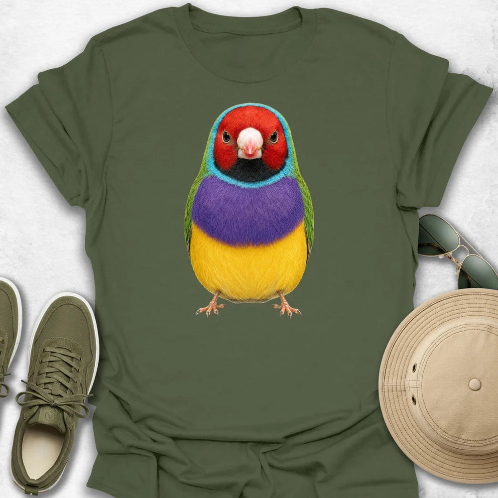 Gouldian Finch Portrait T-Shirt
