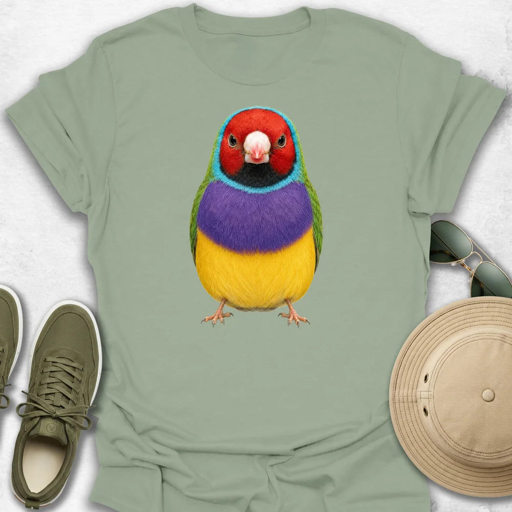 Gouldian Finch Portrait T-Shirt
