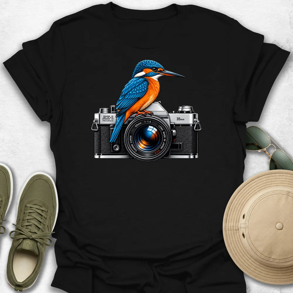 Kingfisher on Camera T-Shirt