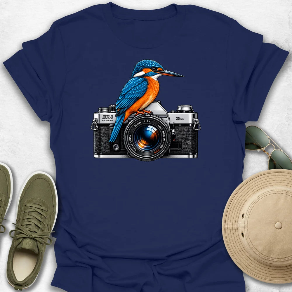 Kingfisher on Camera T-Shirt