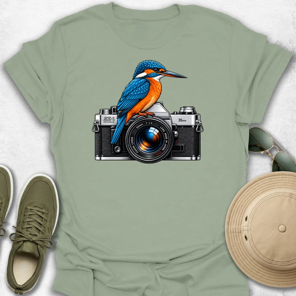 Kingfisher on Camera T-Shirt