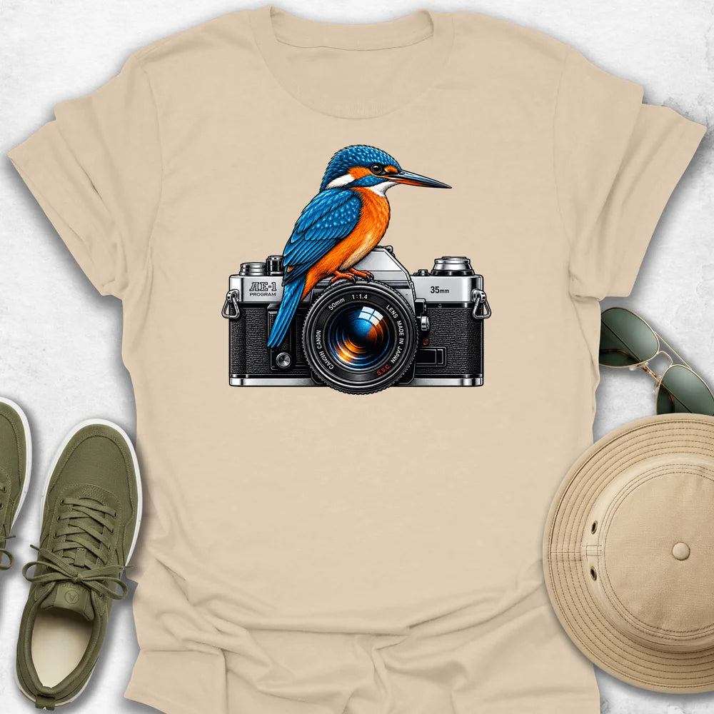 Kingfisher on Camera T-Shirt