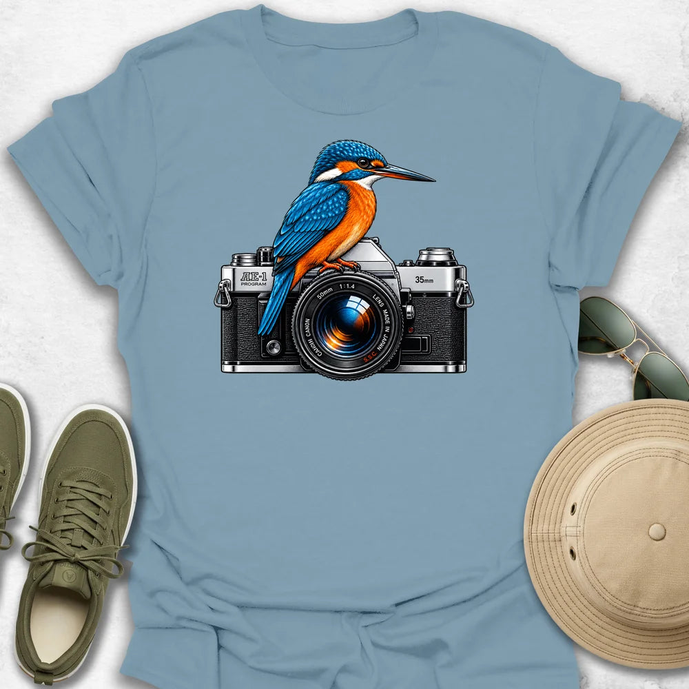 Kingfisher on Camera T-Shirt