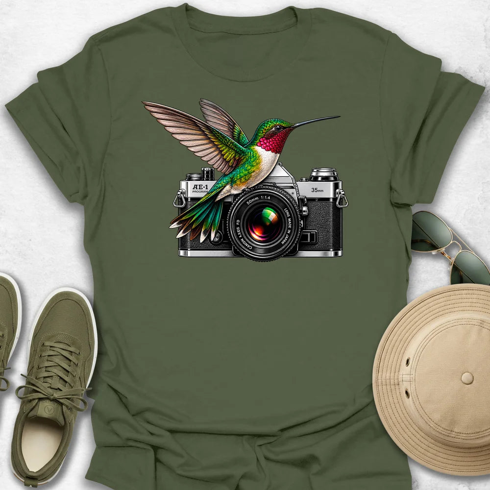 Humming Bird on Camera T-Shirt