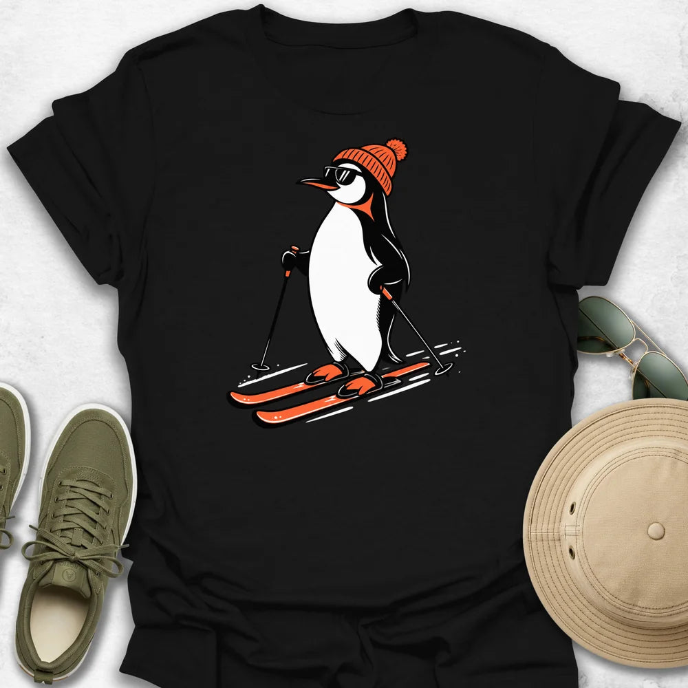 Penguin on Skis T-Shirt