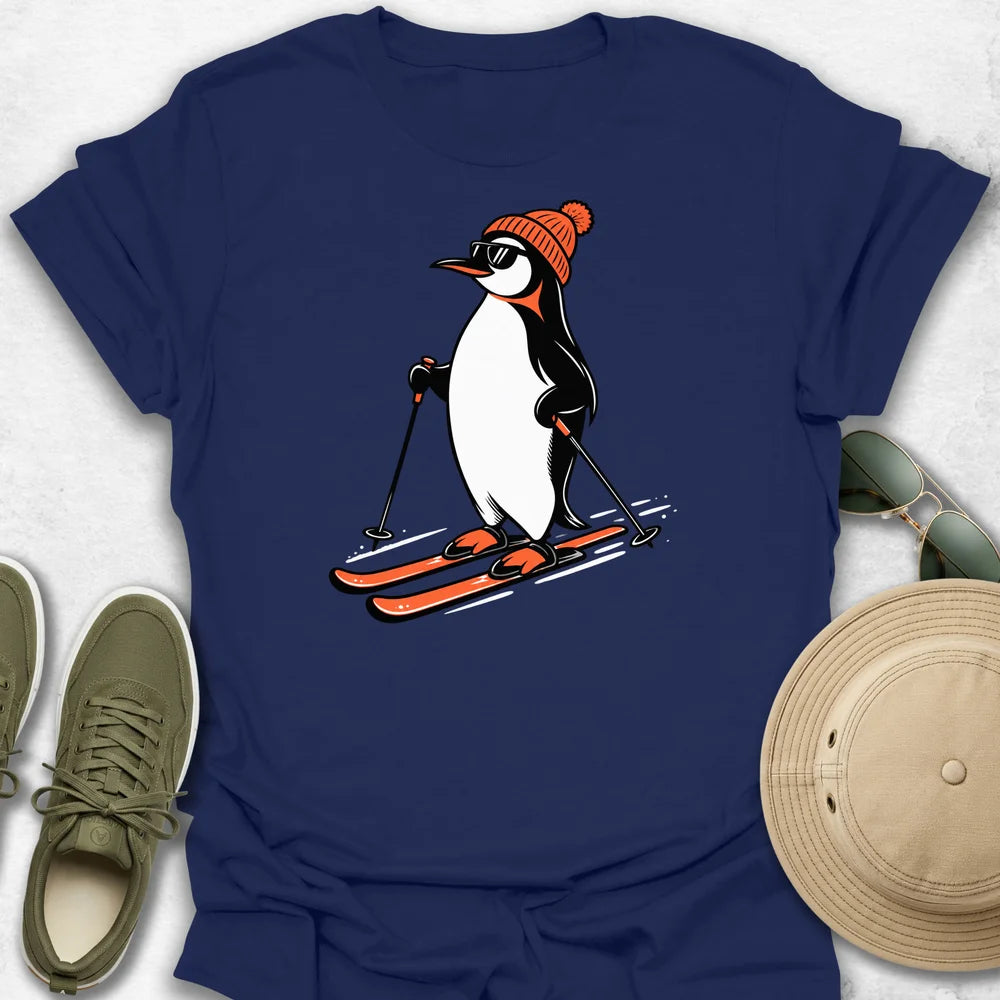 Penguin on Skis T-Shirt
