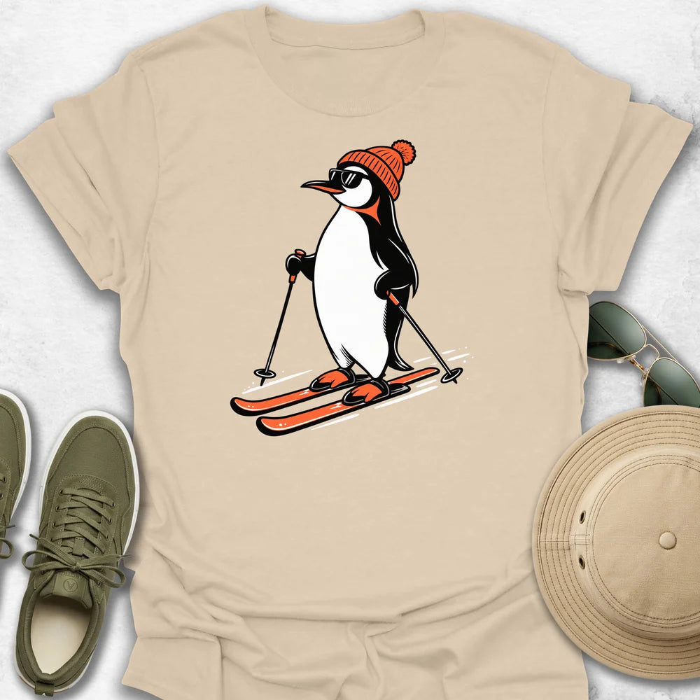 Penguin on Skis T-Shirt