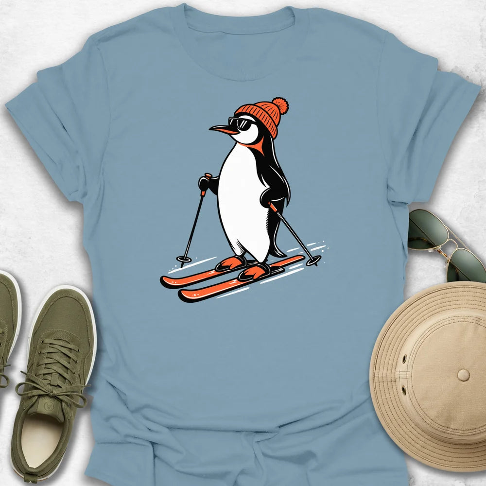 Penguin on Skis T-Shirt