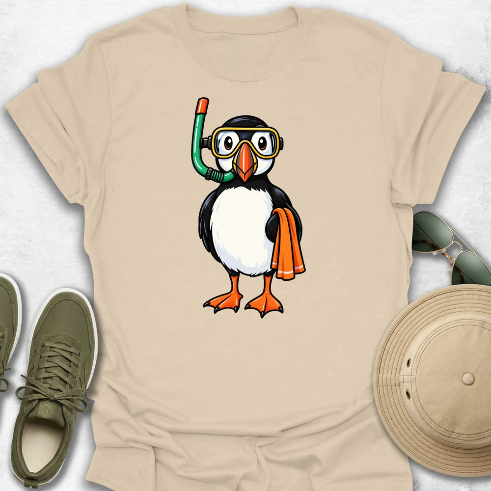 Snorkeling Puffin T-Shirt