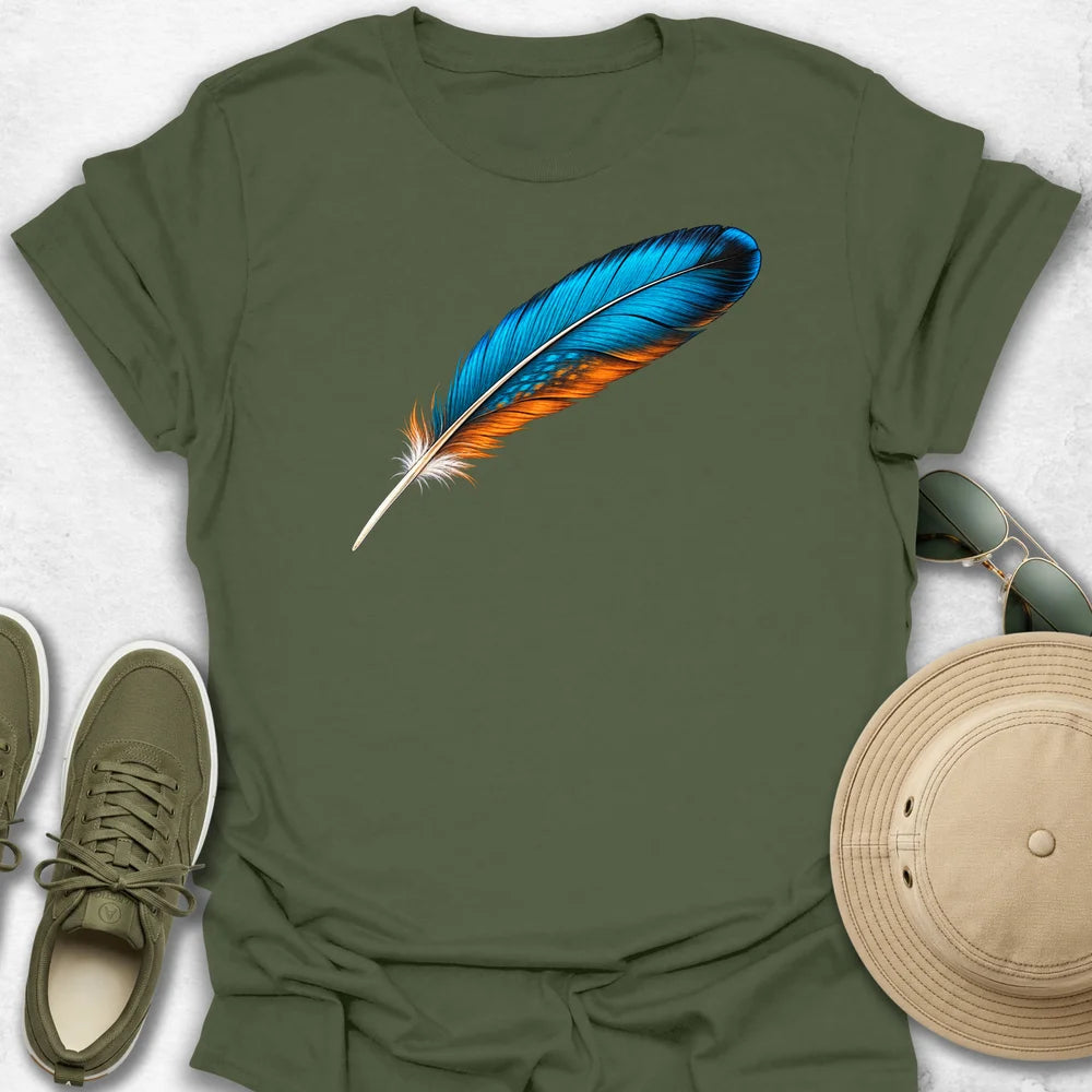 Kingfisher Feather T-Shirt