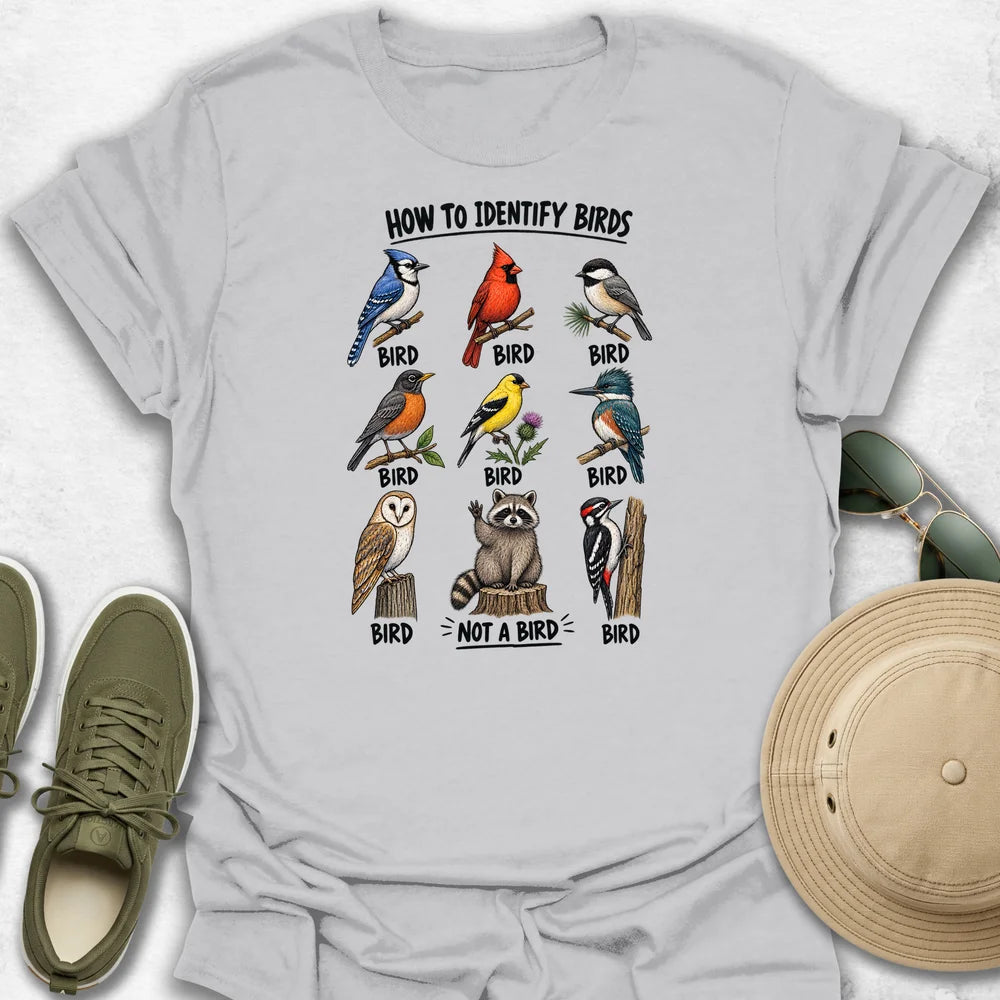 How to Identify Birds T-Shirt