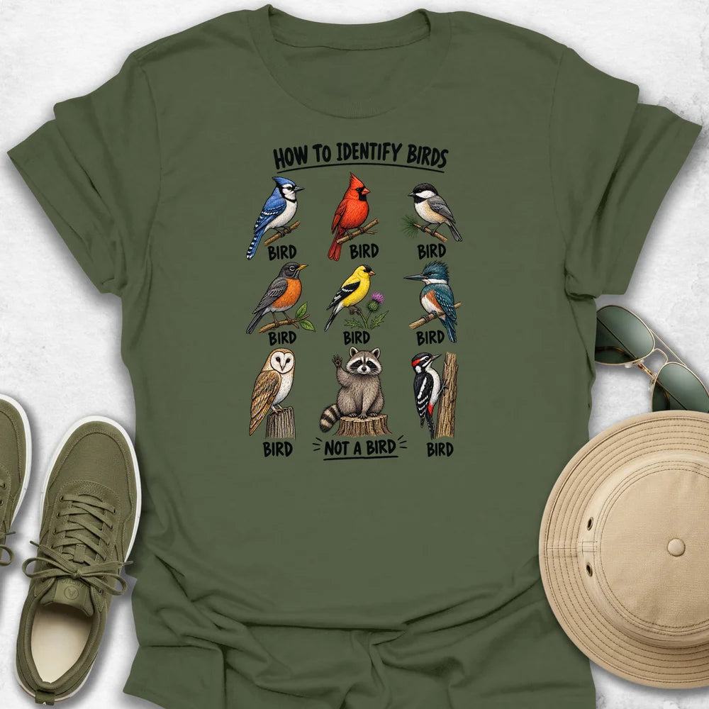 How to Identify Birds T-Shirt