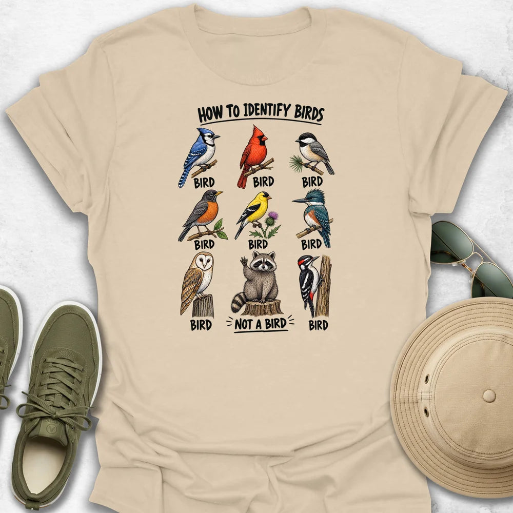 How to Identify Birds T-Shirt