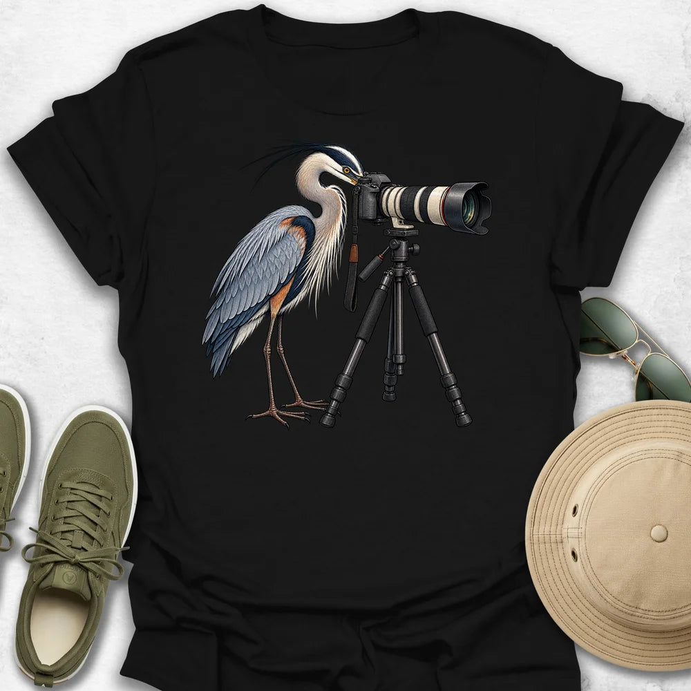 Heron Photographer T-Shirt