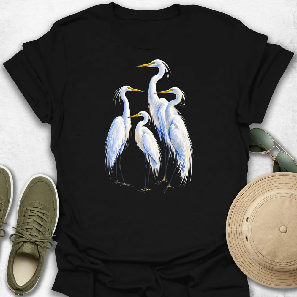 Egret Quartet T-Shirt
