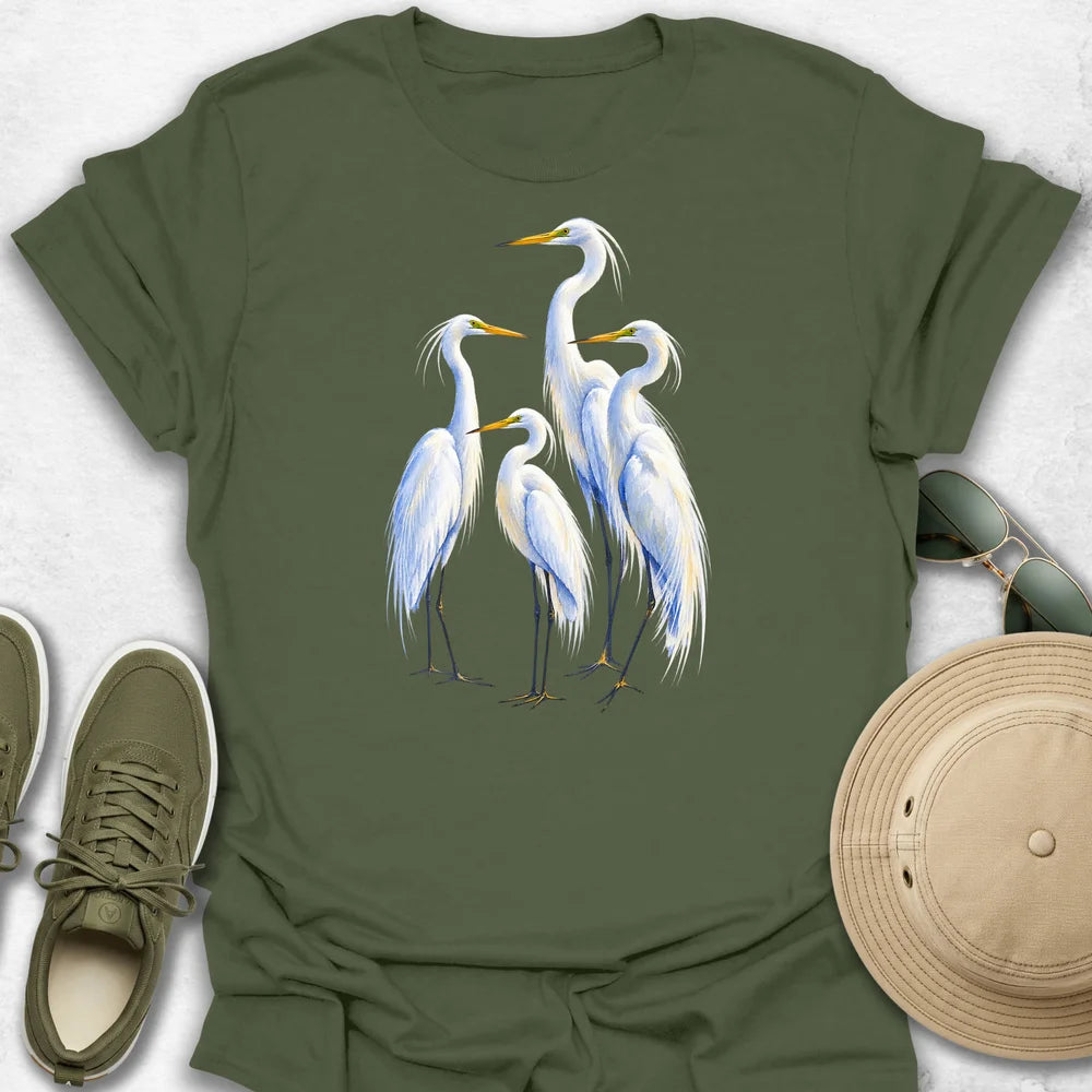 Egret Quartet T-Shirt
