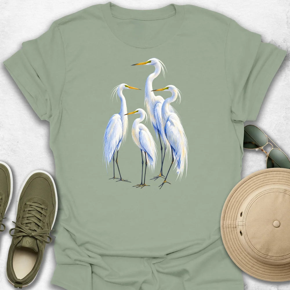 Egret Quartet T-Shirt